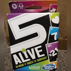 Hasbro 5 Alive Card Game